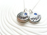Graffiti Name Necklace | Two Name Mother's Necklace