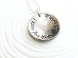 I Love You To The Moon & Back Necklace | Button Necklace