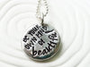 Hand Stamped. Personalized Necklace - Gift for Her - Inspirational Message Necklace-  Be Your Own Kind of Beautiful