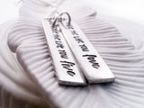 Live the Life You Love | Love the Life You Live | Customizable Tag Necklace