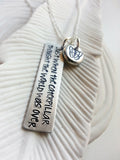 Just When The Caterpillar Thought The World Was Over | Motivational Necklace