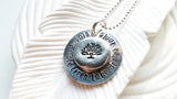Storms Make Trees Take Deeper Roots | Motivational Necklace | Dolly Parton Quote
