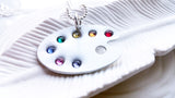 Swarovski Crystal Elements Artist's Paint Palette Jewelry