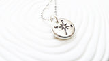 Compass Necklace | Pebble Design Necklace