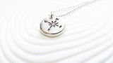 Compass Necklace | Pebble Design Necklace