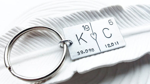 Periodic Table Couples Keychain | Pick Any Two Elements
