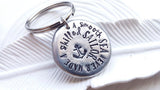 A Smooth Sea Never Made a Skilled Sailor Anchor | Motivational Keychain