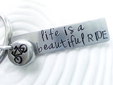 Life is a Beautiful Ride | Bicycle Keychain