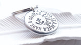 A Smooth Sea Never Made a Skilled Sailor Anchor |  Motivational Keychain