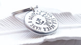 A Smooth Sea Never Made a Skilled Sailor Anchor | Motivational Keychain