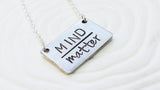 Mind Over Matter Necklace | Rectangle Bar Necklace