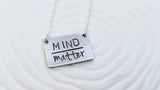 Mind Over Matter Necklace | Rectangle Bar Necklace