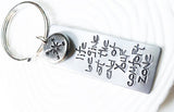 Life Begins at the End of Your Comfort Zone | Inspirational Keychain