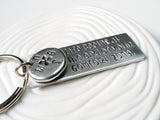 Life Begins at the End of Your Comfort Zone Keychain | Motivational Gift