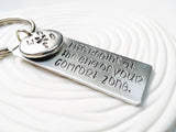 Life Begins at the End of Your Comfort Zone Keychain | Motivational Gift