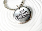 Hope Anchors the Soul Keychain | Inspirational Nautical Anchor Keychain