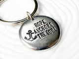 Hope Anchors the Soul Keychain | Inspirational Nautical Anchor Keychain