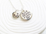 And She Loved A Little Boy Necklace | Giving Tree Quote | Shell Silverstein Quote