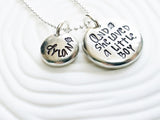 And She Loved A Little Boy Necklace | Giving Tree Quote | Shell Silverstein Quote