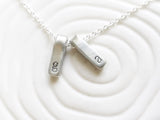 Fold Over Initial Necklace | Itty Bitty Collection