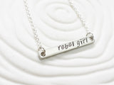 Itty Bitty Bar Necklace | Personalized ID Bar Necklace