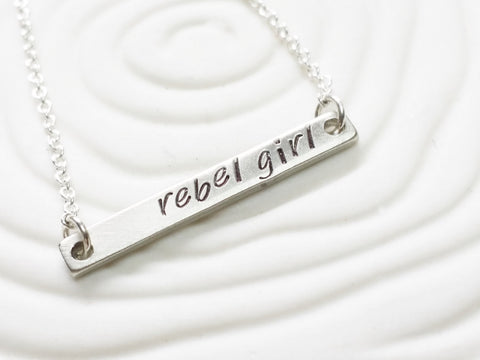 Itty Bitty Bar Necklace | Personalized ID Bar Necklace