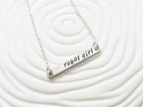 Itty Bitty Bar Necklace | Personalized ID Bar Necklace