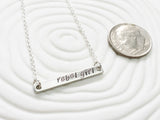 Itty Bitty Bar Necklace | Personalized ID Bar Necklace