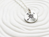 Itty Bitty Compass Necklace | Tiny Image Necklace