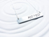 Hot Mess Bar Necklace | Personalized Bar Necklace