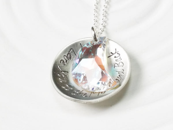 I love you to the moon and back necklace swarovski deals