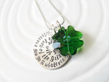 Irish Blessing Necklace | Shamrock Jewelry