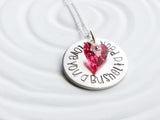 I Love You a Bushel & a Peck | Statement Swarovski Heart | Choice of Colors