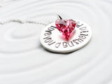 I Love You a Bushel & a Peck | Statement Swarovski Heart | Choice of Colors