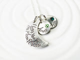 I Love You To The Moon & Back | Birthstone Mother's Necklace