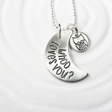 Whoo Loves You? | Owl and Moon Necklace