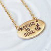 Refuse to Sink | Oval Bar Necklace | Silver or Gold Tone