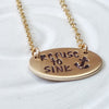 Refuse to Sink | Oval Bar Necklace | Silver or Gold Tone