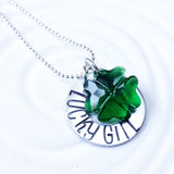 Lucky Girl Necklace | Shamrock Necklace | Irish Jewelry