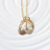 Golden Glow Oval Tag Necklace | Gold Tone Name Necklace