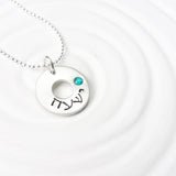 Hebrew Mother's Necklace | Washer Necklace