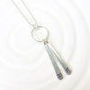Sterling Silver Paddle Necklace | Initial Necklace