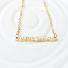 Itty Bitty Gold Bar Necklace | Coordinates Necklace