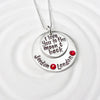 I Love You To The Moon & Back | Birthstone Necklace