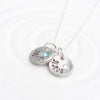 Mini Button Necklace | Birthstone Mother's Necklace