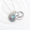 Mini Button Necklace | Birthstone Mother's Necklace