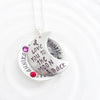 I Love You To The Moon & Back | Birthstone Multi Name Necklace