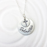 Godmother Stacked Disc Necklace | Cross Necklace