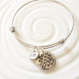 She Thought She Could So She Did | Adjustable Bangle Bracelet | Graduation Gift