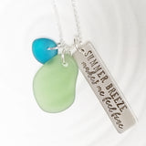Sea Glass Tag Necklace | Summer Breeze